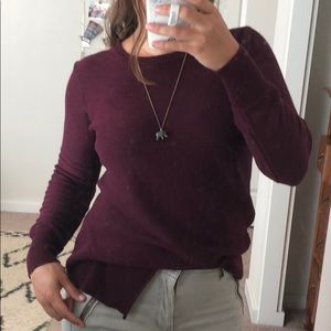 Maroon Crew Neck Limited Sweater